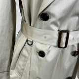 Burberry £1000 Stone Harbourne Long Trench Coat M