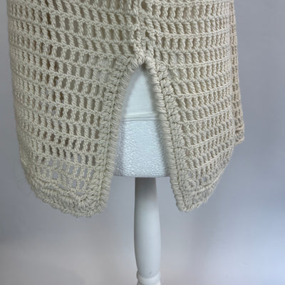 Celine Brand New £2600 Cream Baja Crochet Wool Sweater S