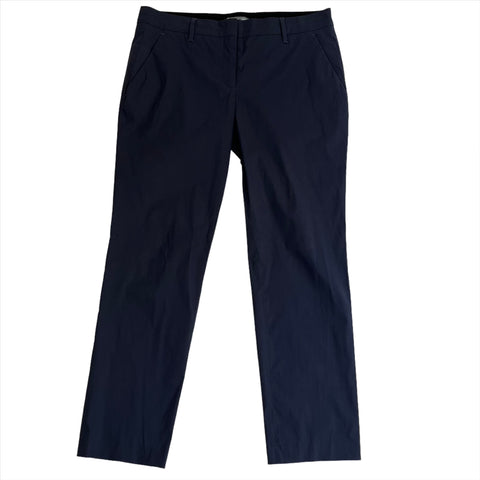 Prada Mid Navy Superstretch Cotton Mix Tapered Pants M