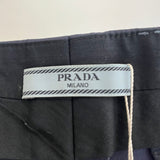 Prada Mid Navy Superstretch Cotton Mix Tapered Pants M