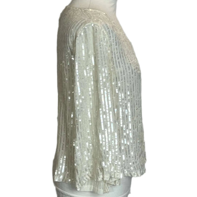 Velvet Brand New Ivory Sequin Asha Top XS/S/M/L/XL