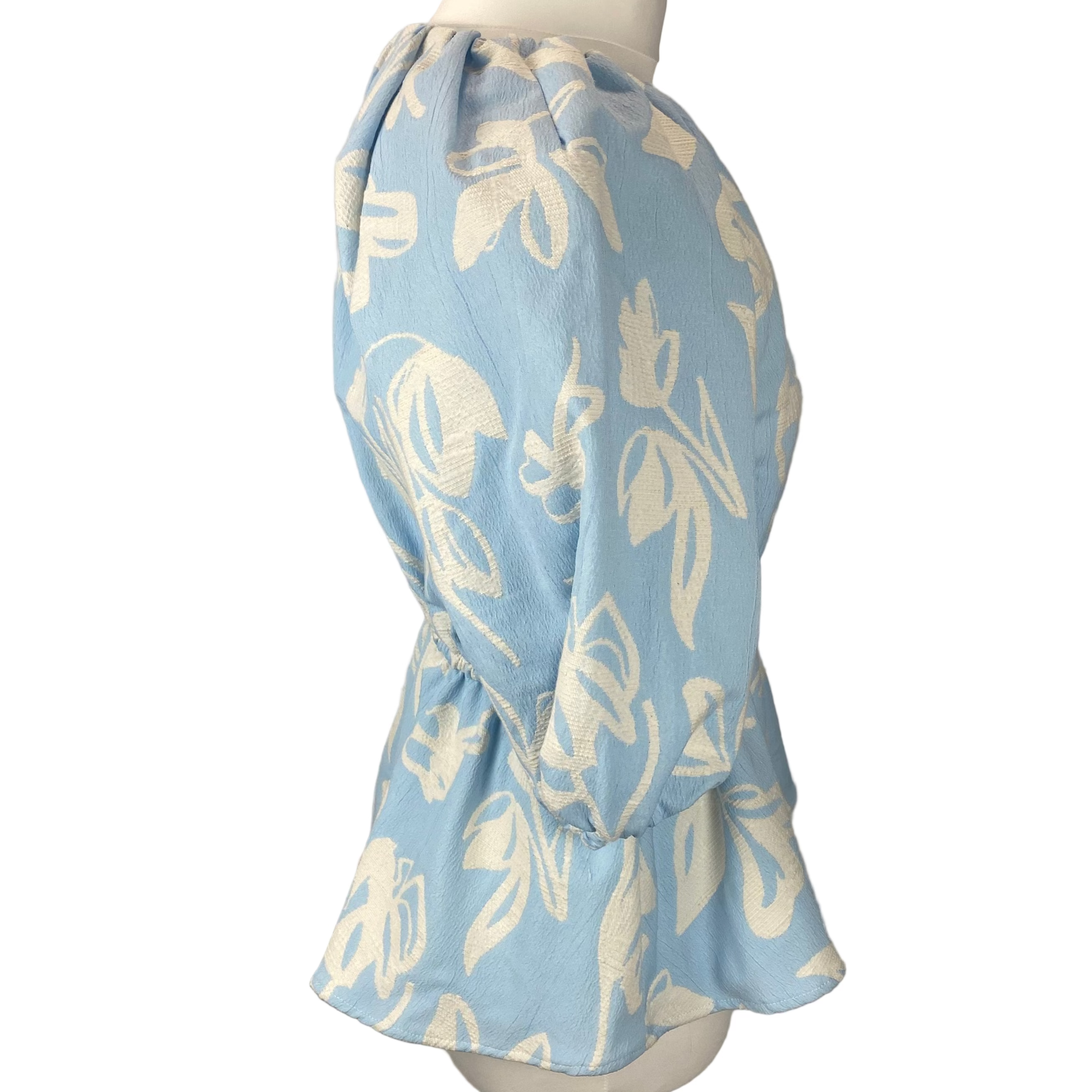 Stine Goya New £210 Baby Blue Print Britney Top XS