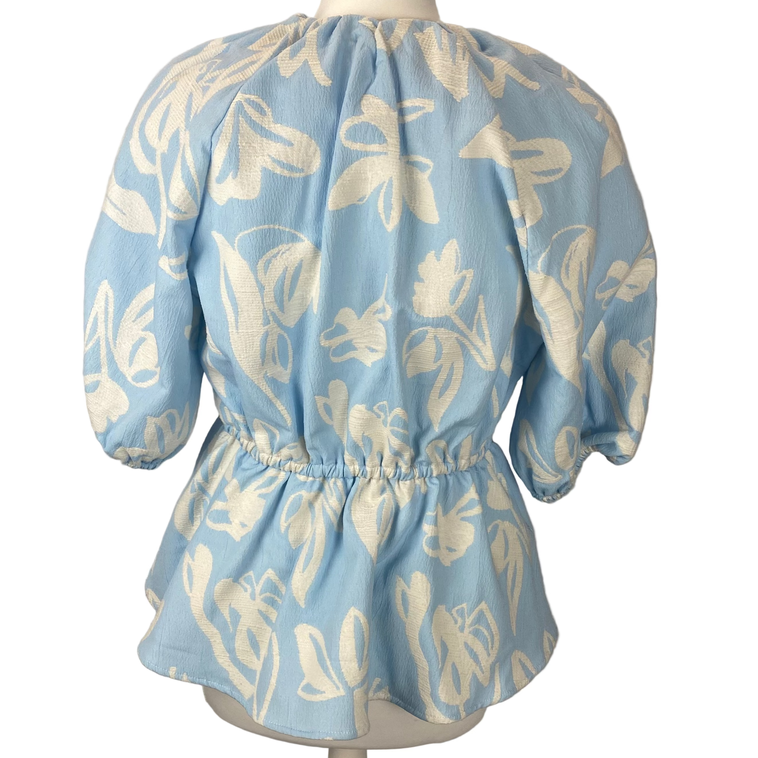 Stine Goya New £210 Baby Blue Print Britney Top XS