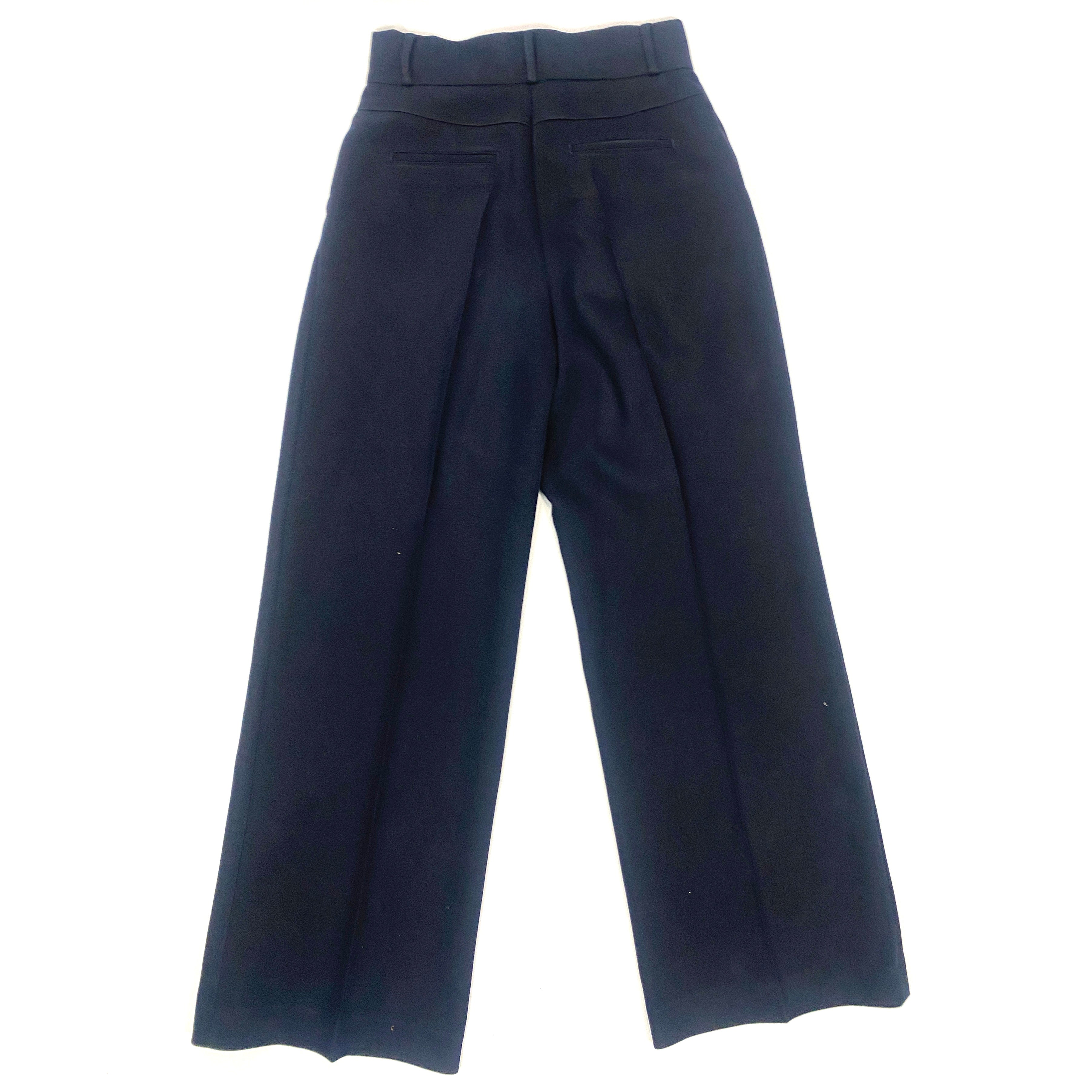 See By Chloe Navy Wide Leg Trousers S