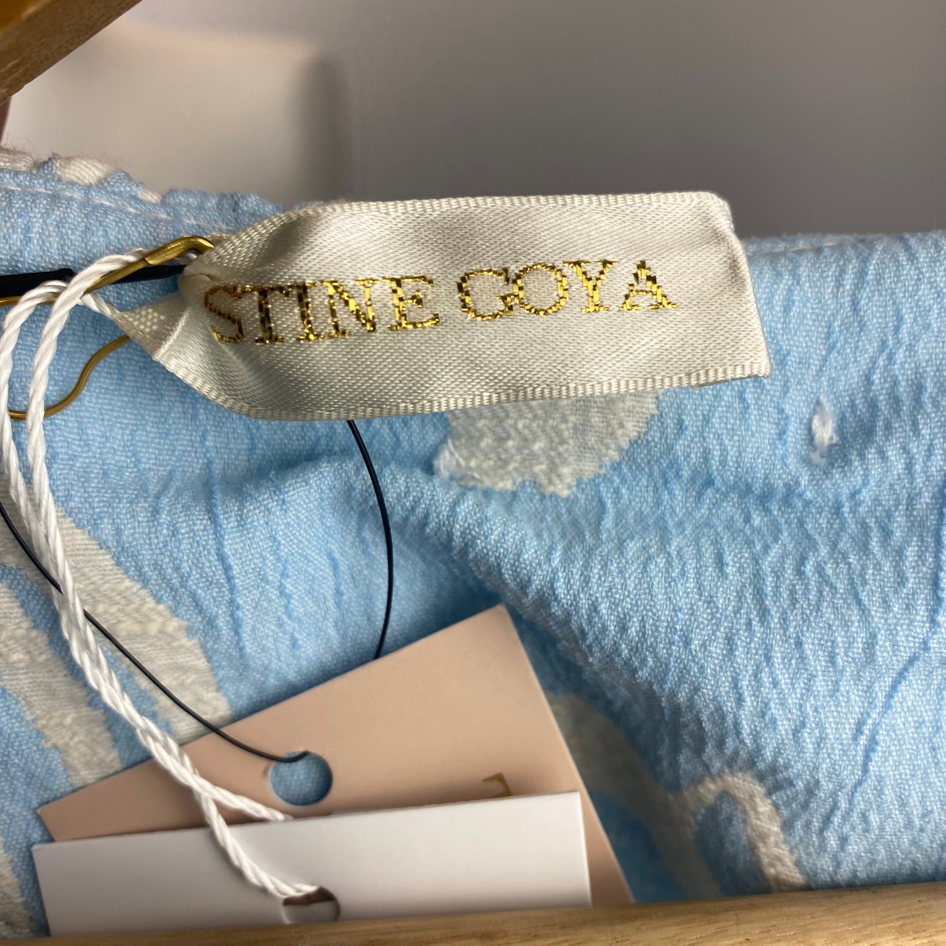 Stine Goya New £210 Baby Blue Print Britney Top XS