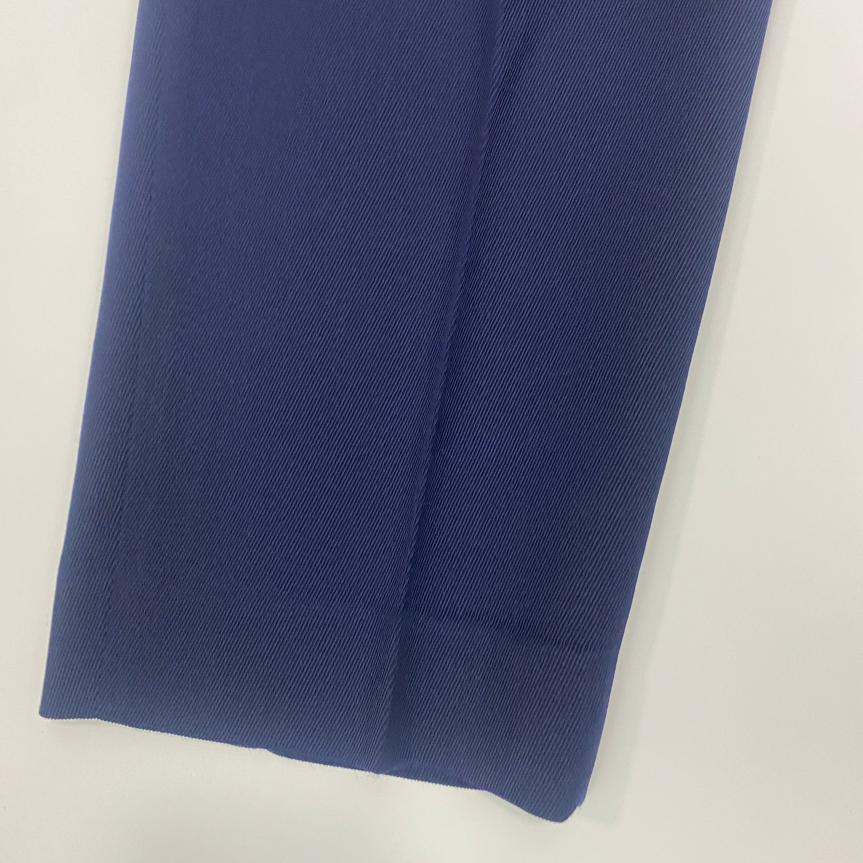 Victoria Beckham Navy Wool Twill Tapered Trousers S