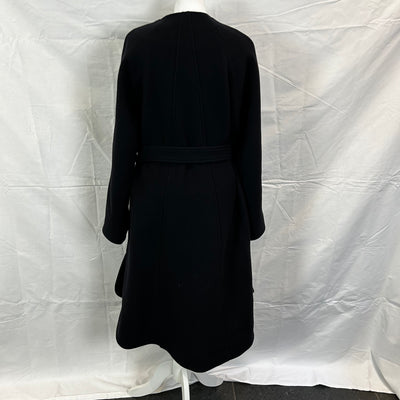 Chloe Navy Belted Wool Coat XS