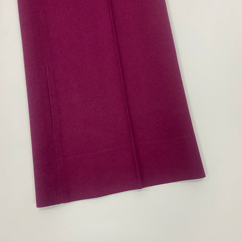 Victoria Beckham Fuchsia Crepe Wide Leg Trousers S