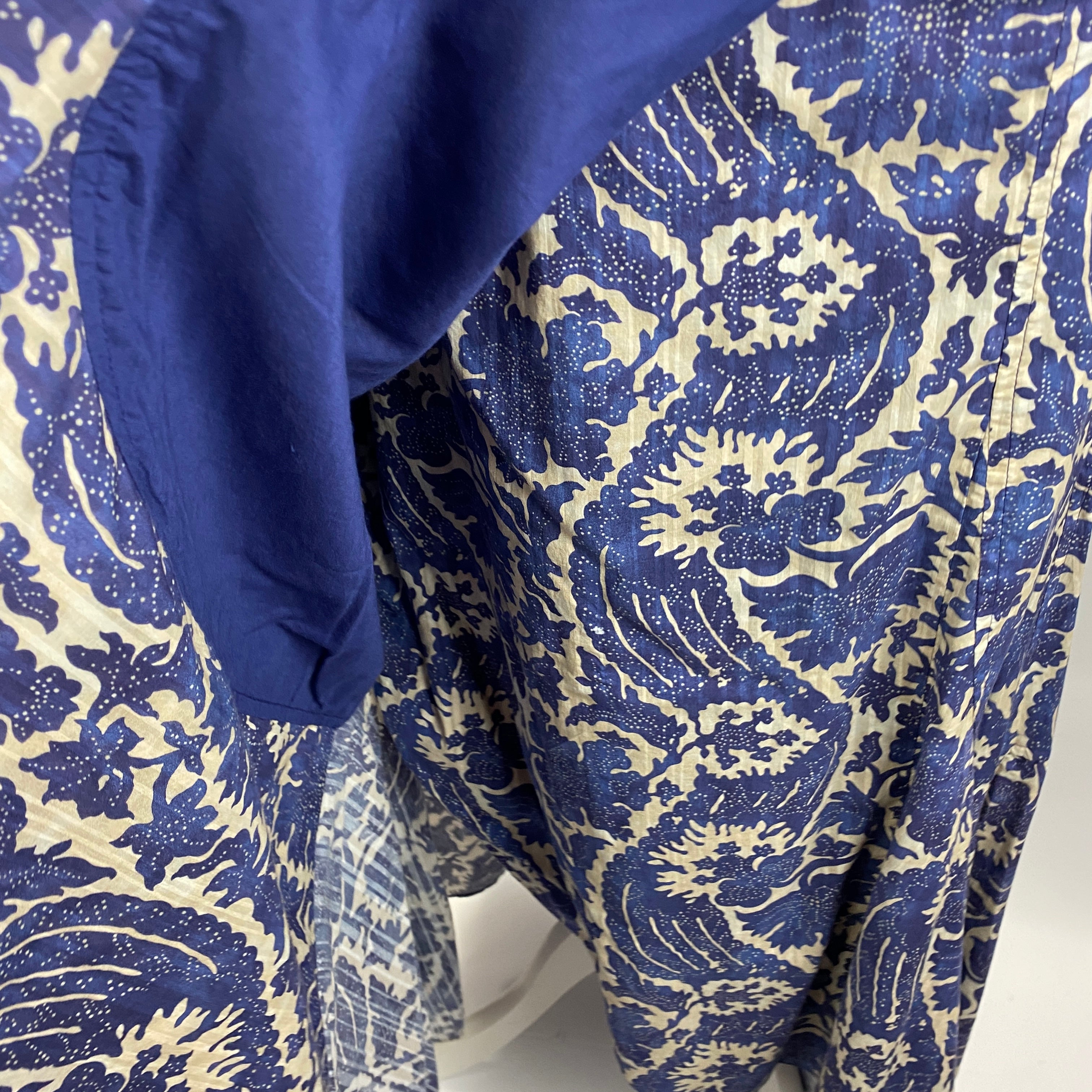 Ulla Johnson New Blue & White Print Cotton Mix Skirt M