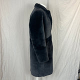 Joseph £1875 Black Reversible Shearling Brittanny Polar Coat XXS/XS