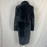 Joseph £1875 Black Reversible Shearling Brittanny Polar Coat XXS/XS