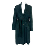 Peserico £1200 Forest Green Baby Alpaca Belted Coat S