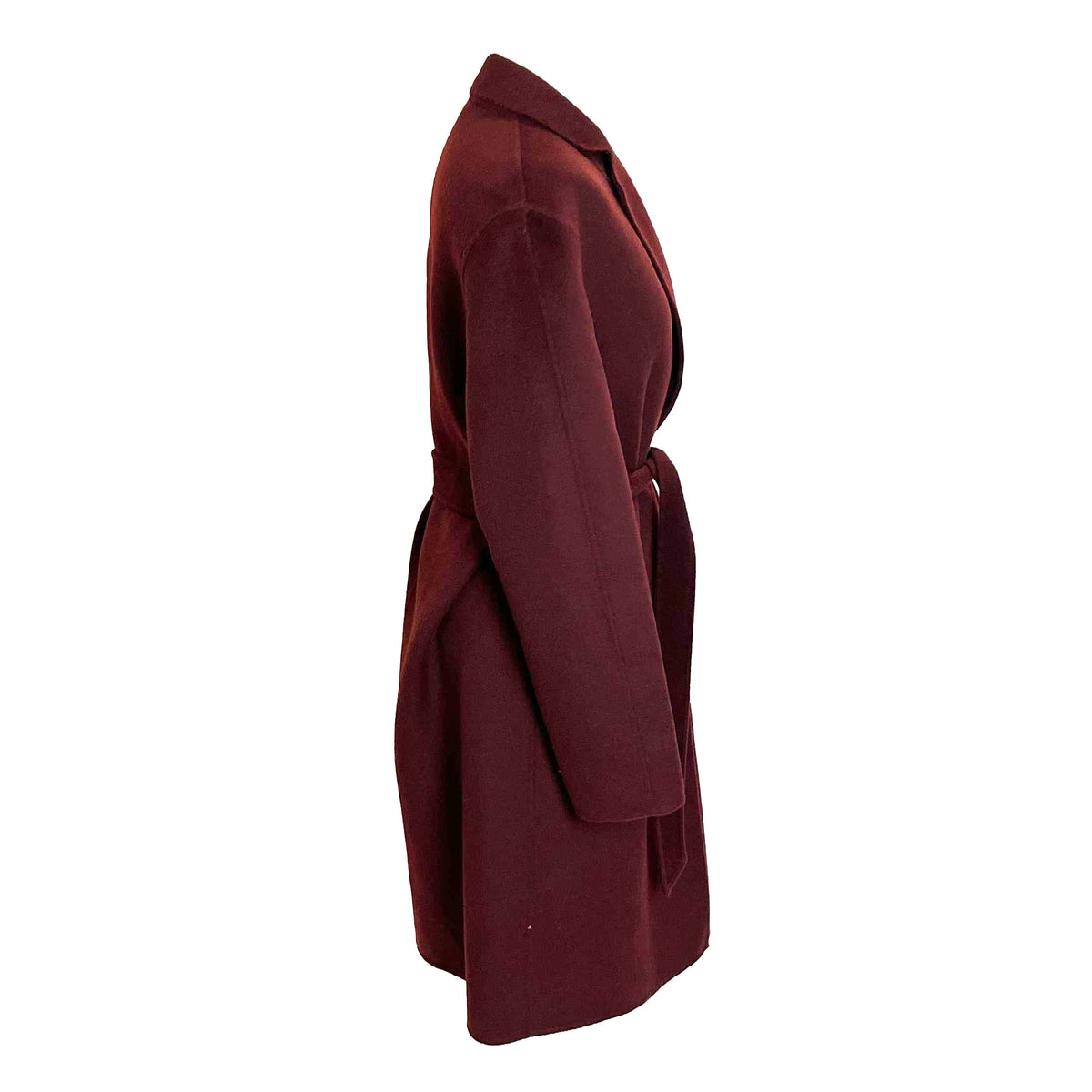 Joseph £855 Claret Double Faced Cashmere Cenda Coat XXS/XS/S