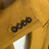 Me&Em Goldenrod Recycled Wool Boyfriend Blazer XXS