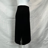 Dolce & Gabbana Black Lace Lined Slinky Jersey Midi Skirt XS