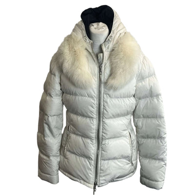 Prada Cream Quilted Down Puffa Jacket S