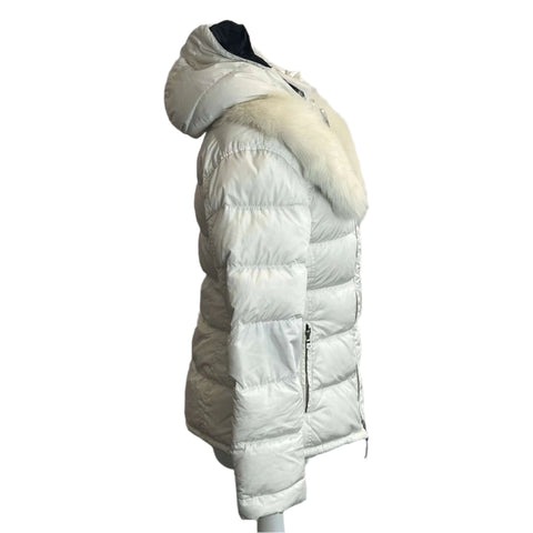 Prada Cream Quilted Down Puffa Jacket S