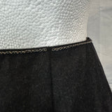Chanel Charcoal Wool & Cashmere Midi Skirt XS/S