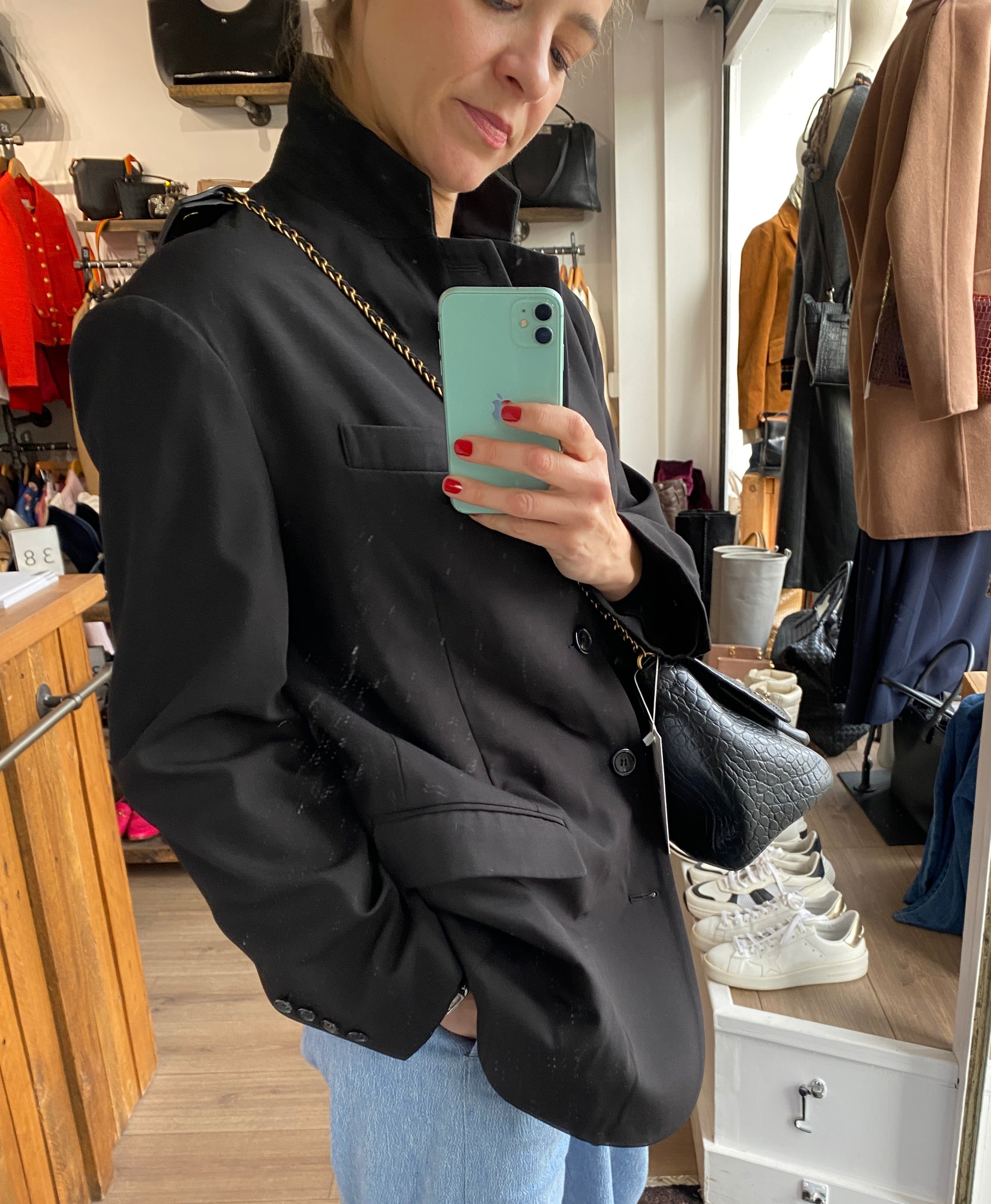 The Frankie Shop New £355 Black Mannish Blazer XXS/XS/S/M