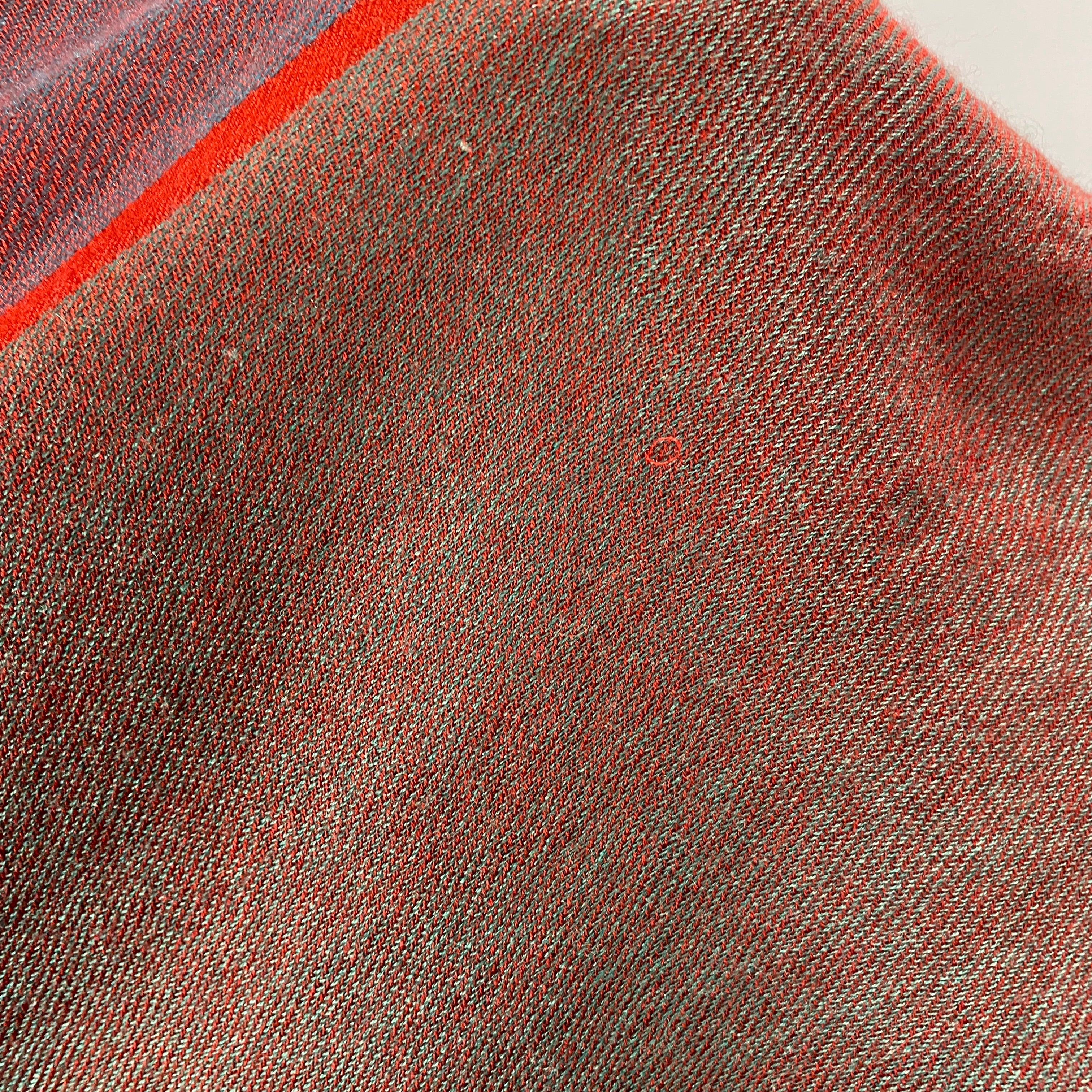 Loro Piana New Rust & Jade Cashmere & Silk Aylit Scarf