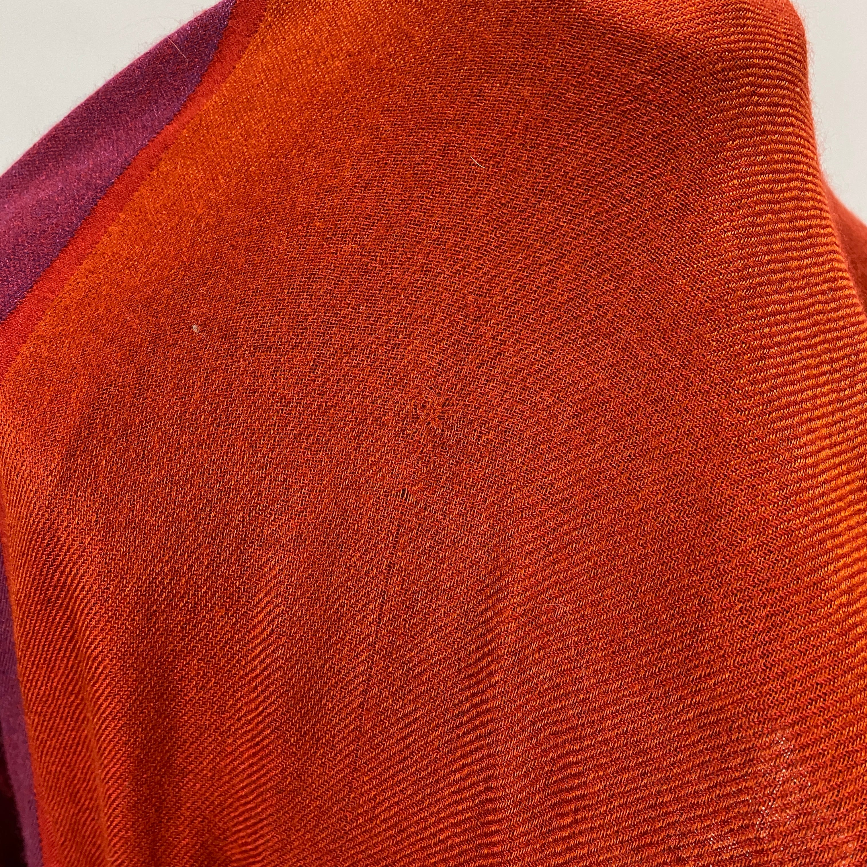 Loro Piana New Rust & Jade Cashmere & Silk Aylit Scarf