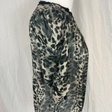 Isabel Marant Etoile Cheetah Print Silk Chiffon Top M
