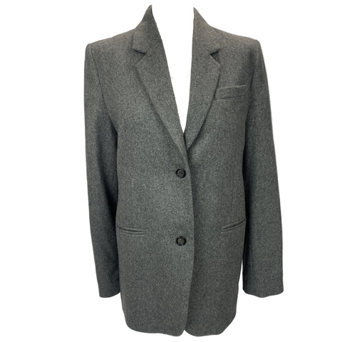 Toteme New £610 Grey Wool Tailored Suit Jacket XXS/XS/S