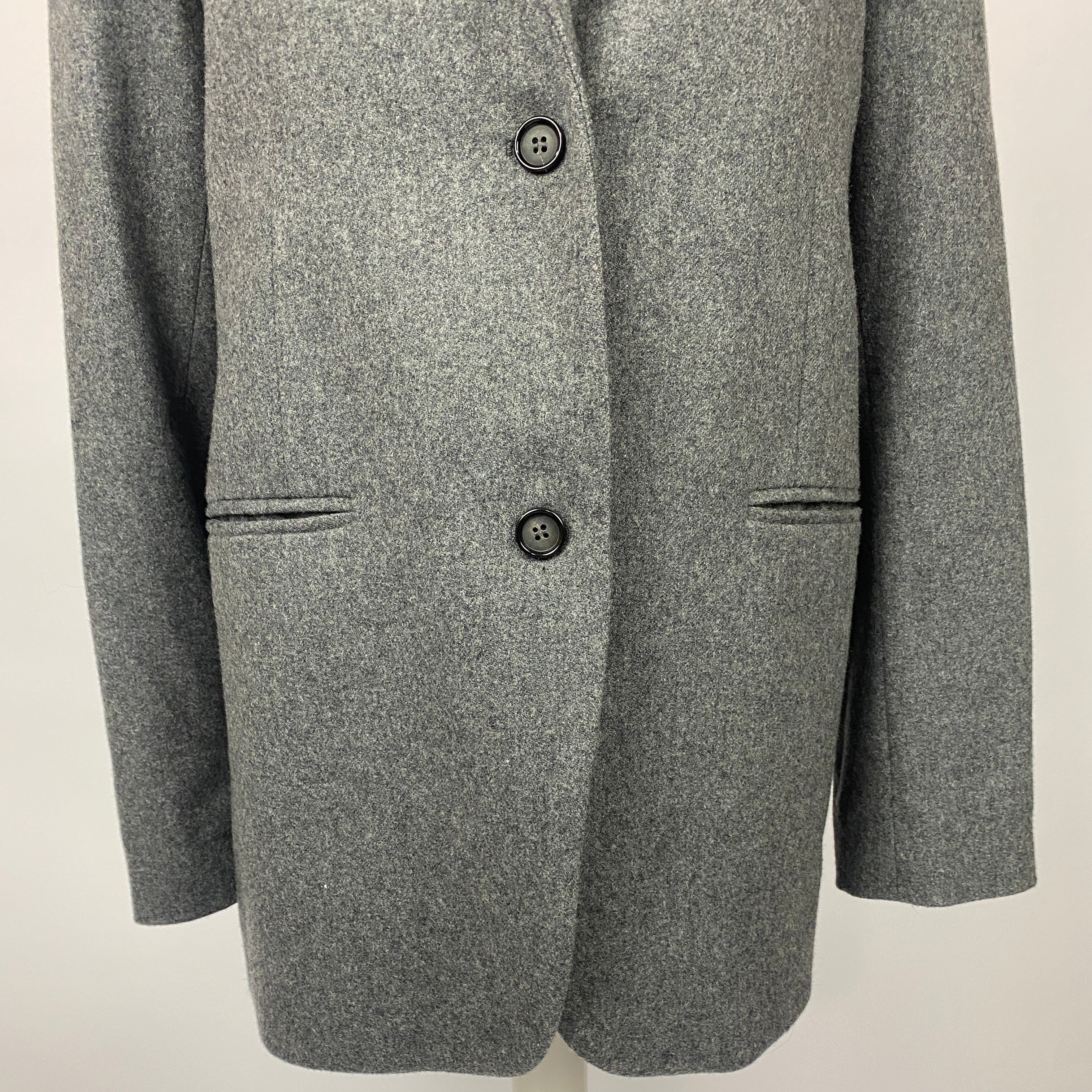 Toteme New £610 Grey Wool Tailored Suit Jacket XXS/XS/S