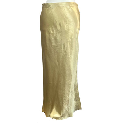 Vince New £245 Vanilla Hammered Satin Skirt S