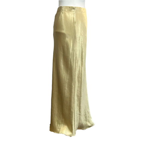 Vince New £245 Vanilla Hammered Satin Skirt S