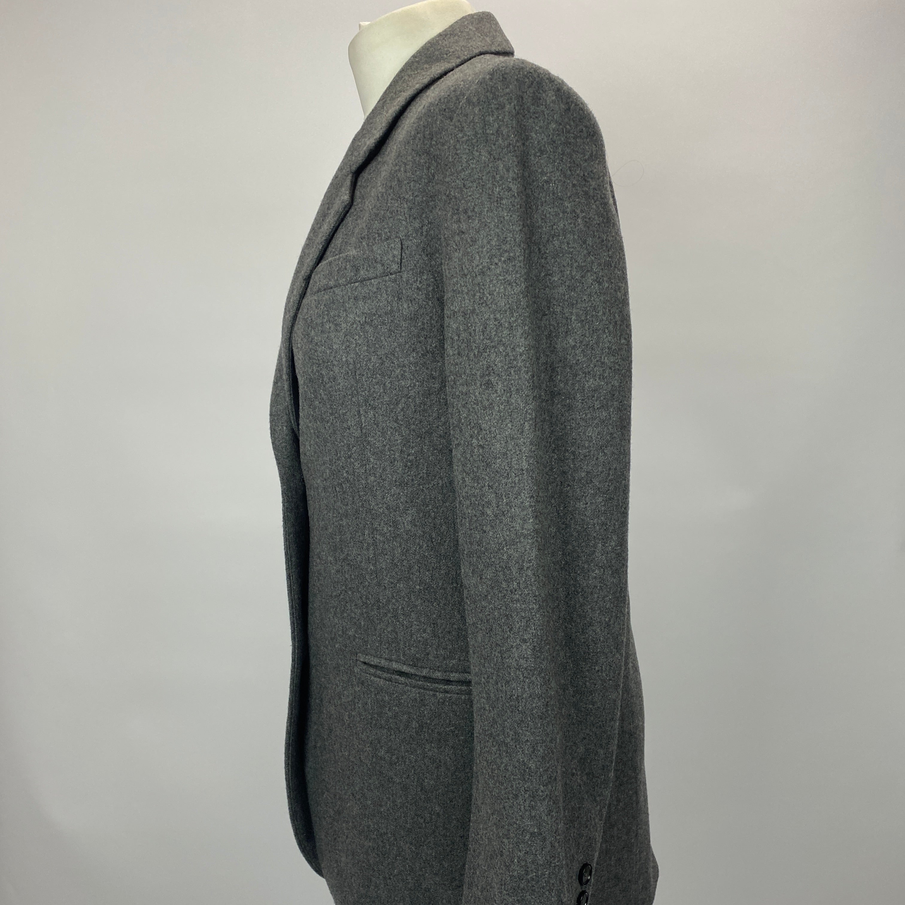Toteme New £610 Grey Wool Tailored Suit Jacket XXS/XS/S