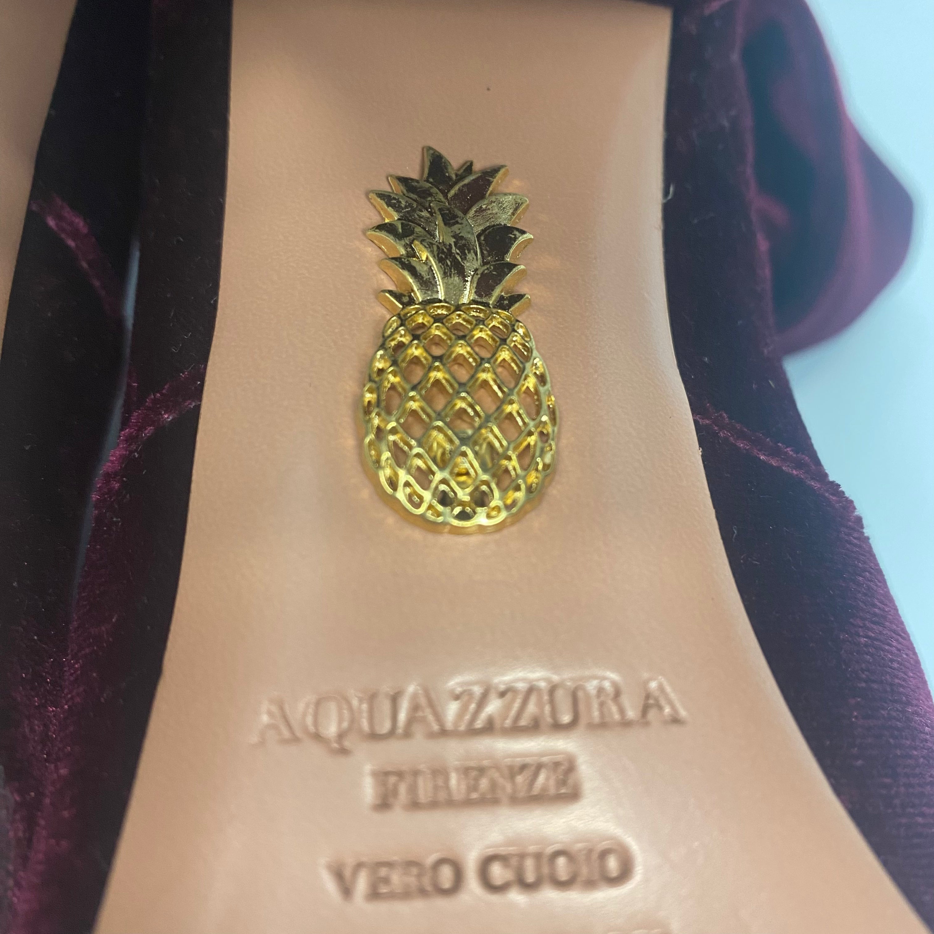 Aquazzura New £825 Burgundy Velvet OTK Boots 38.5