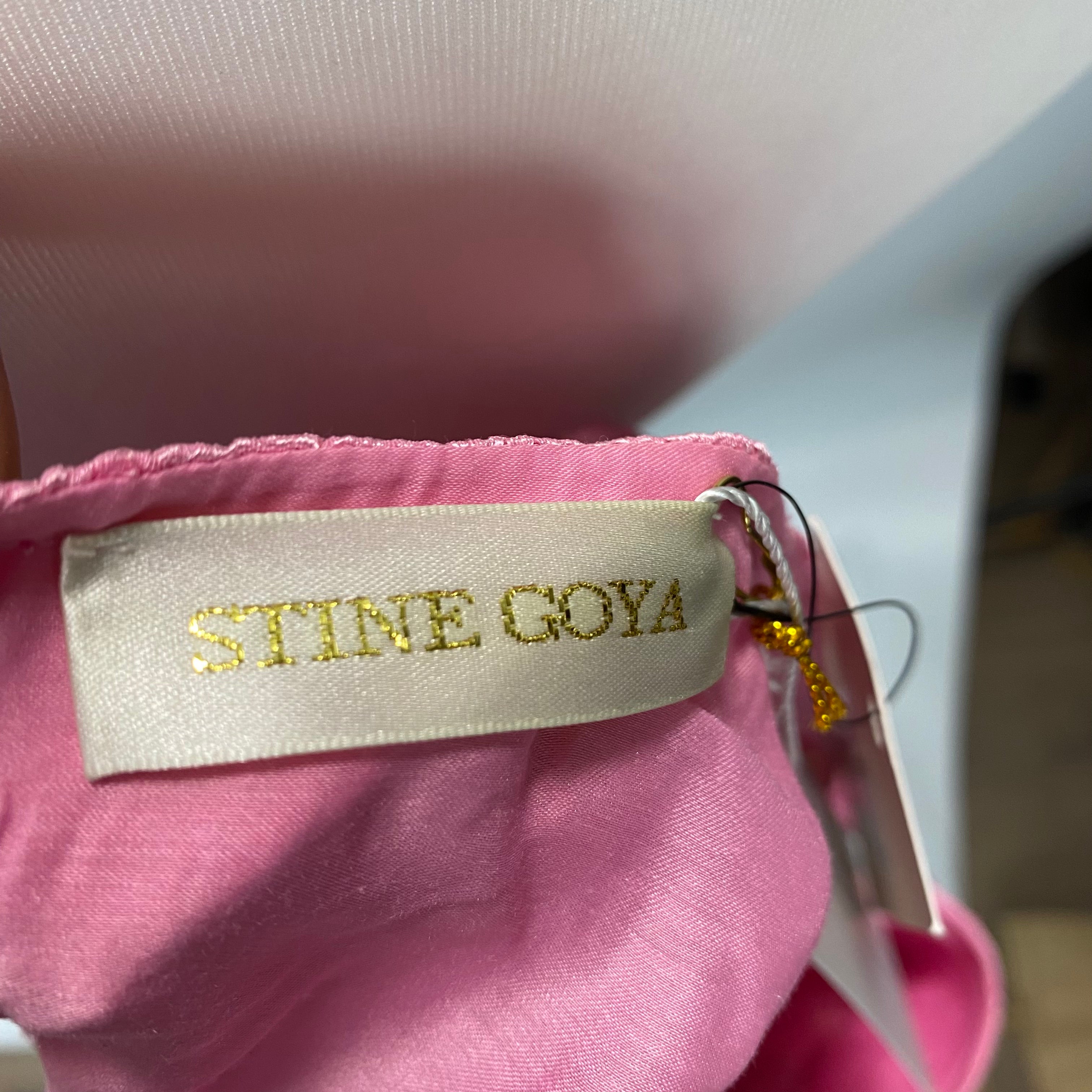 Stine Goya New £230 Pink Sequinned Peplum Jenny Top XS