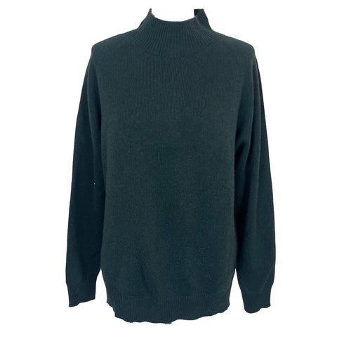 Peserico £400 Forest Green Wool Cashmere & Silk Turtleneck Sweater S/M