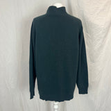 Peserico £400 Forest Green Wool Cashmere & Silk Turtleneck Sweater S/M