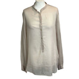 Forte Forte Pale Coffee Cotton & Silk Shirt M/L