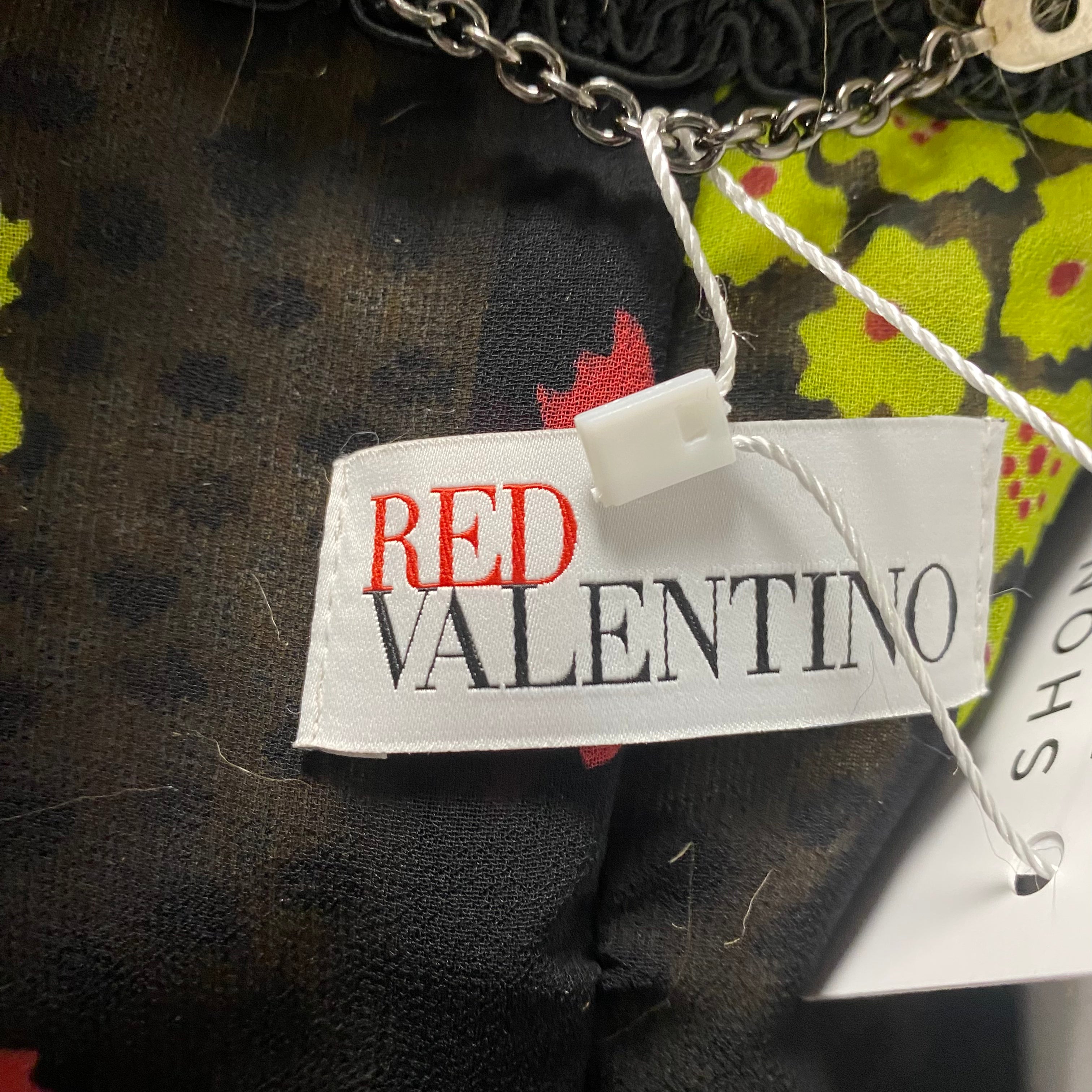 Red Valentino New £895 Black-Tipped Caramel Faux Fur Coat XXS