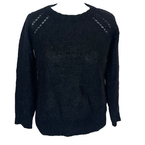Isabel Marant Etoile Black Mohair Lightweight Sweater M