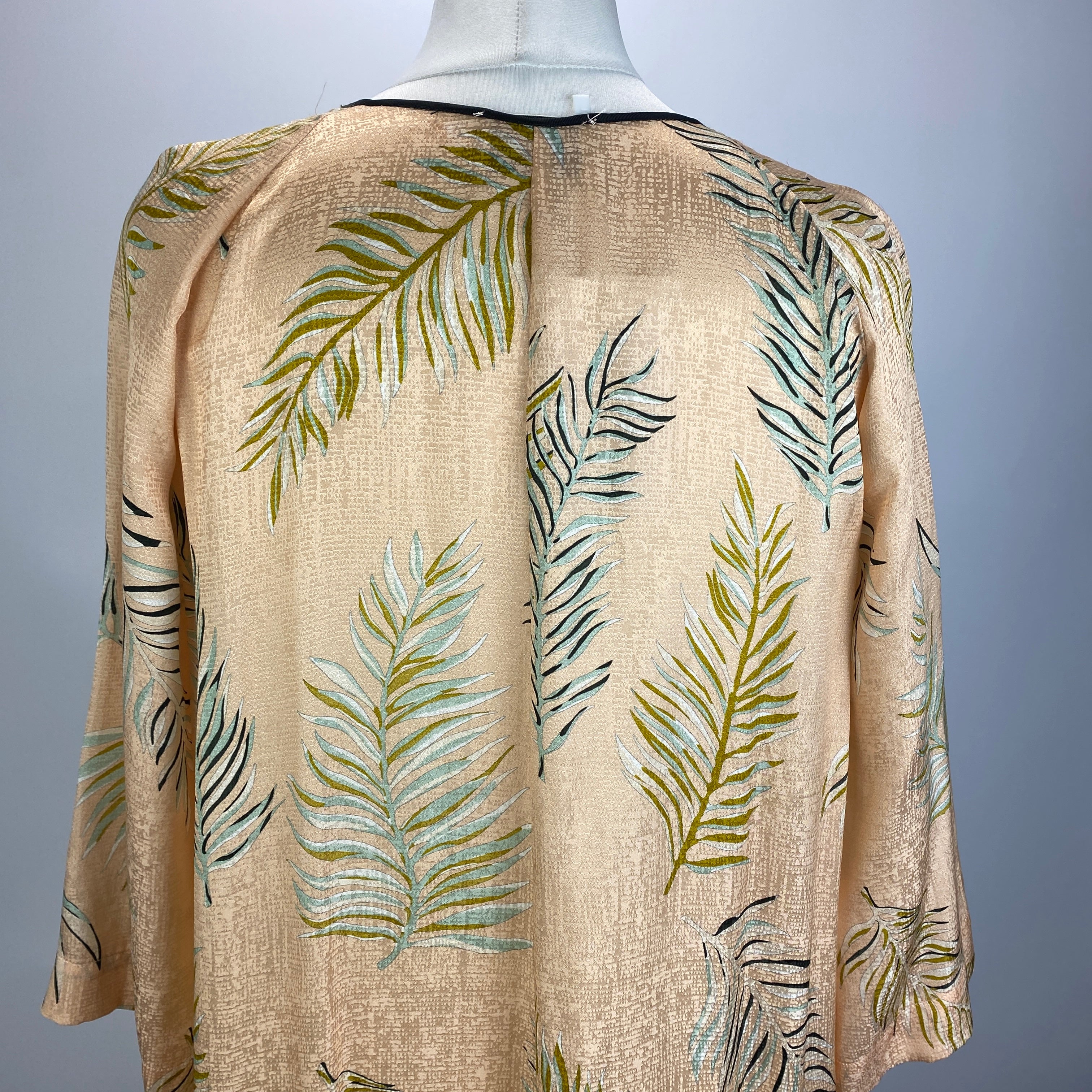 Forte Forte Peach Fern Print Silk Maxi Dress XS/S/M Forte Forte Peach Fern Print Silk Maxi Dress XS/S/M