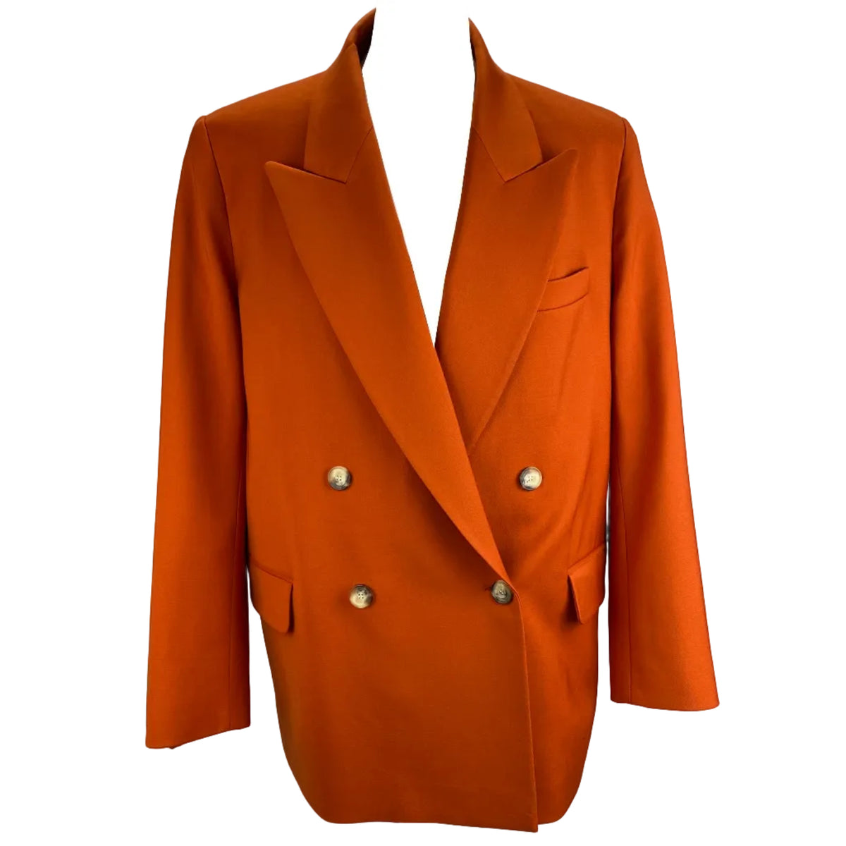 Joseph £645 Pumpkin Stretch Wool Jaden Jacket L