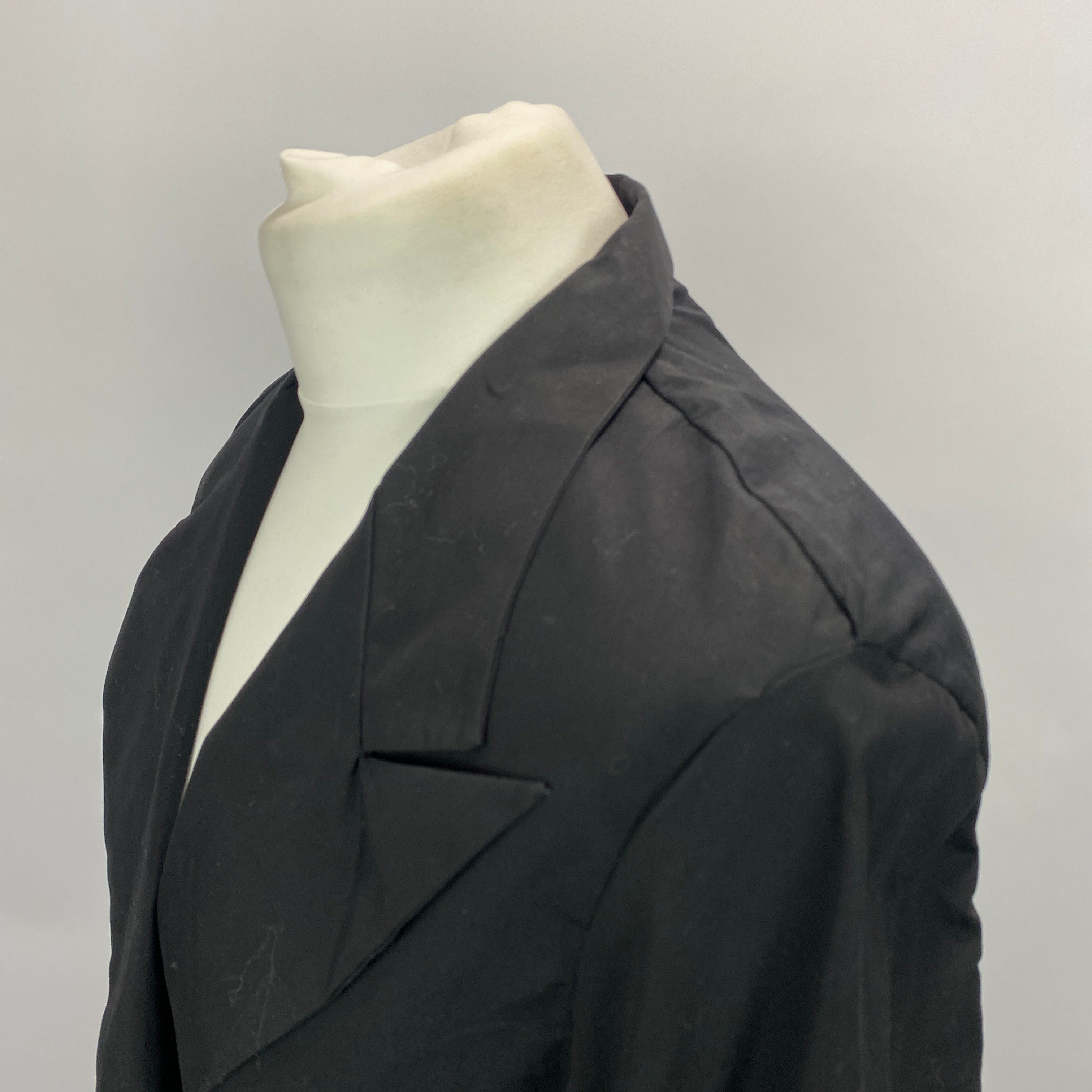 Bite New £710 Black Cotton Shirt Suit Jacket XS