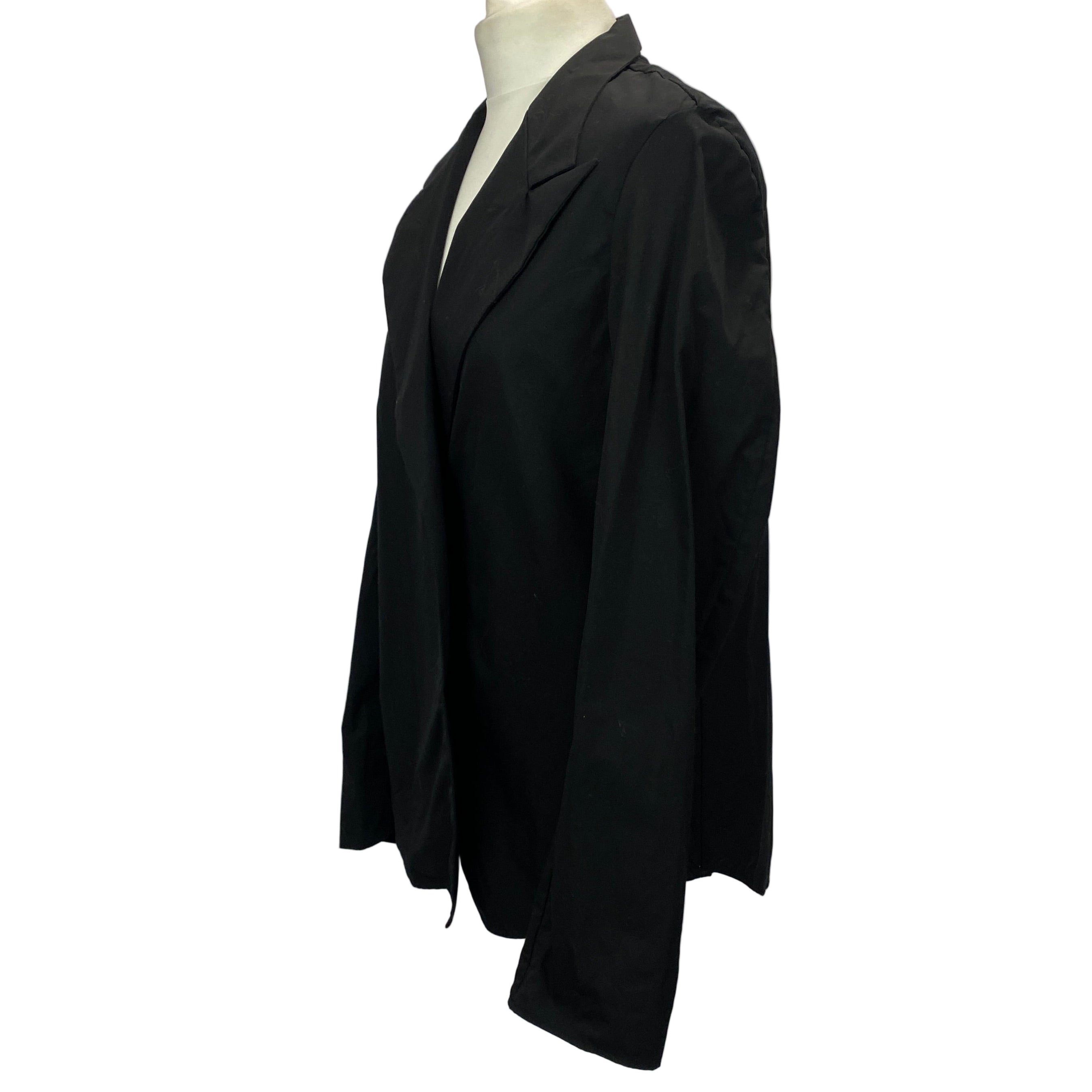 Bite New £710 Black Cotton Shirt Suit Jacket XS