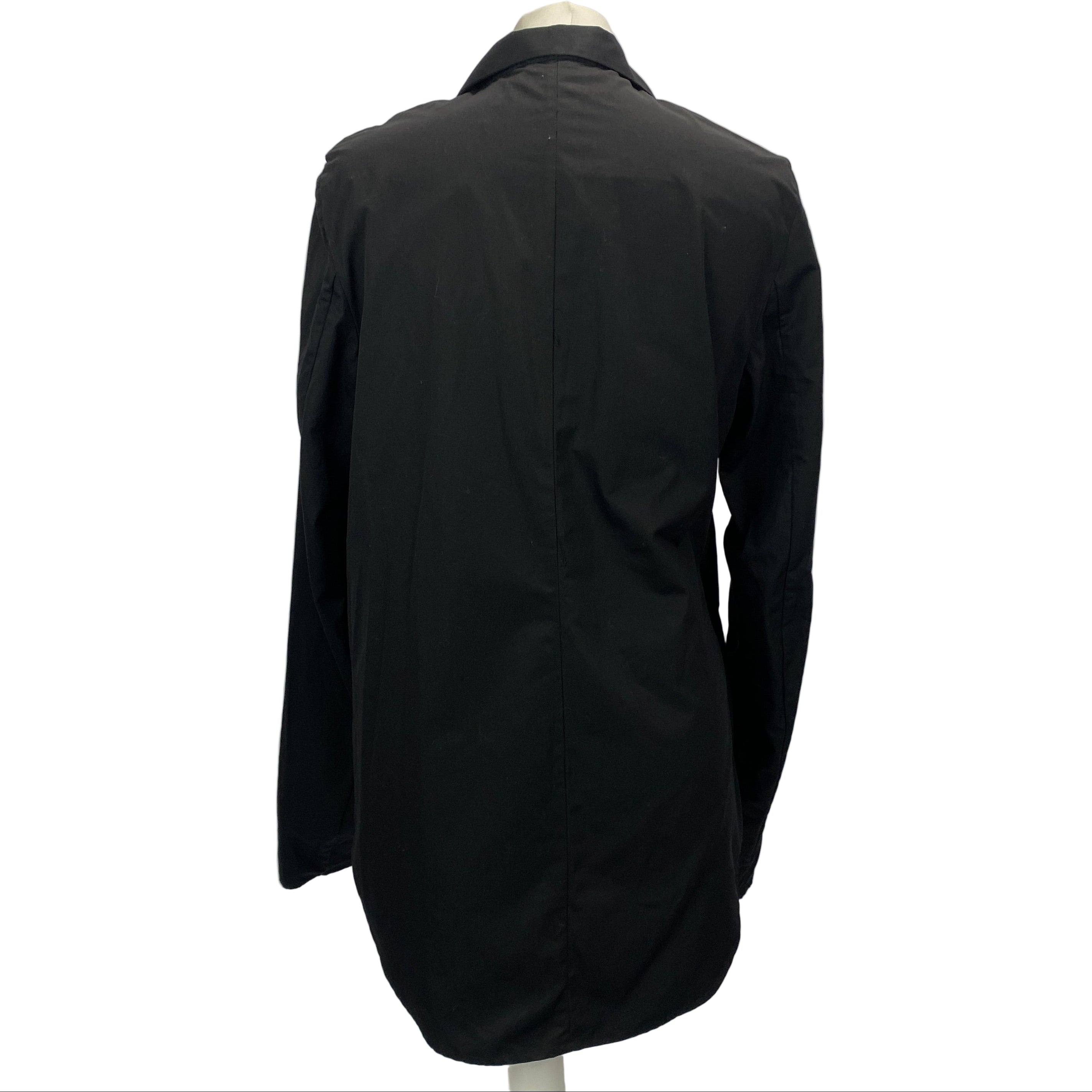 Bite New £710 Black Cotton Shirt Suit Jacket XS