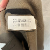 Harris Wharf Brand New Fawn Wool Coat S