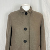 Harris Wharf Brand New Fawn Wool Coat S