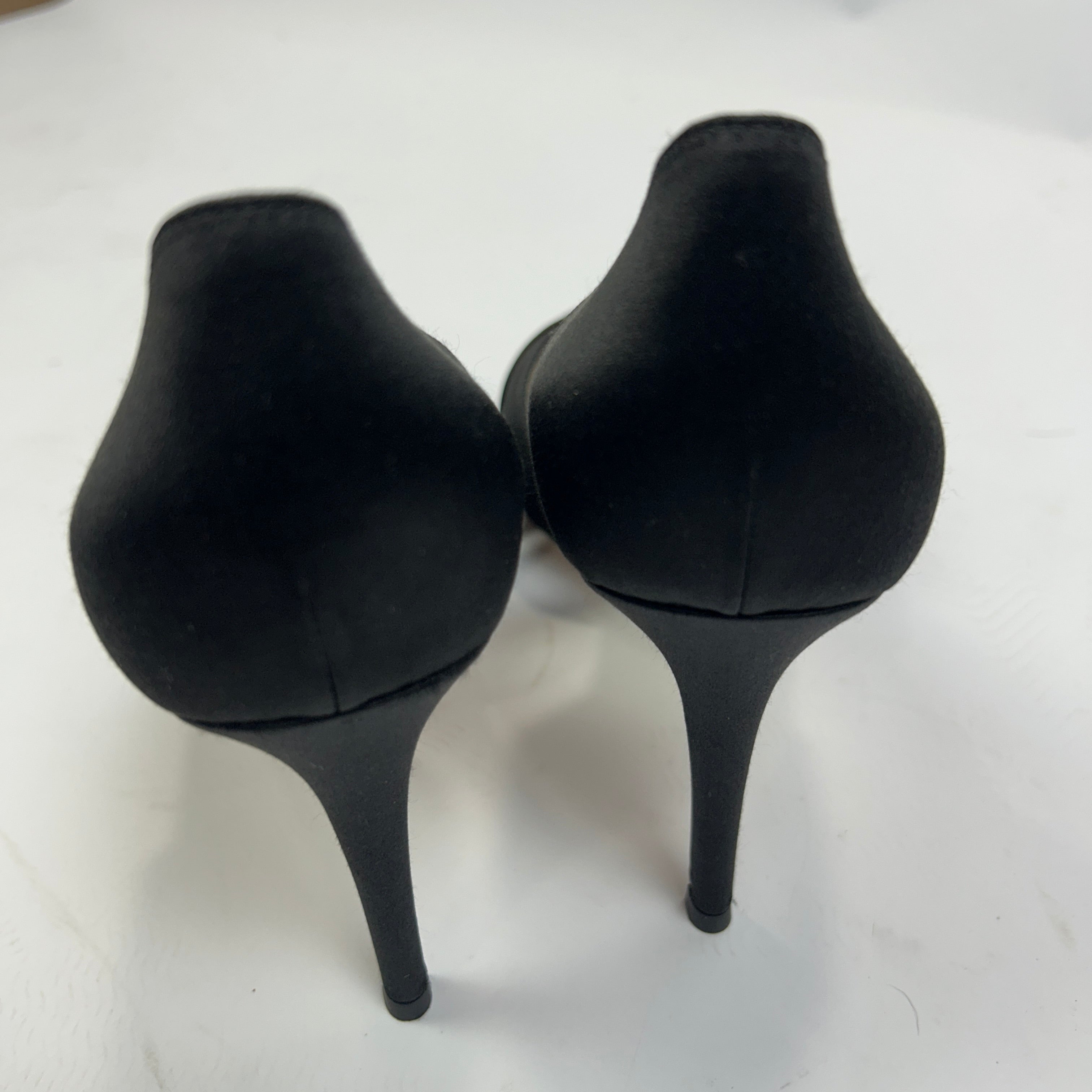 Gianvito Rossi New Black Jewelled Silk D'Orsay Heels 42