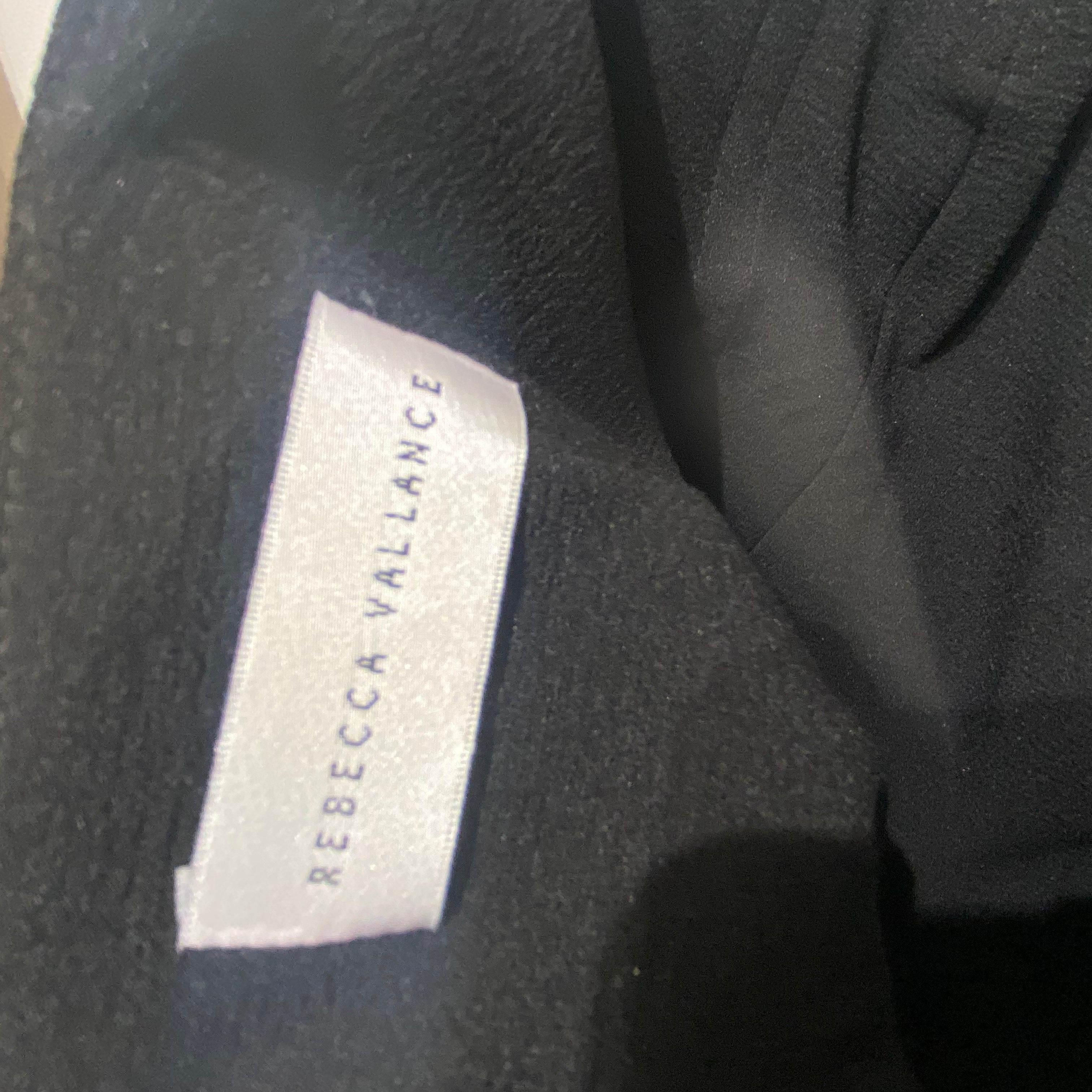 Rebecca Vallance New Black Crepe Strapless Gown XS