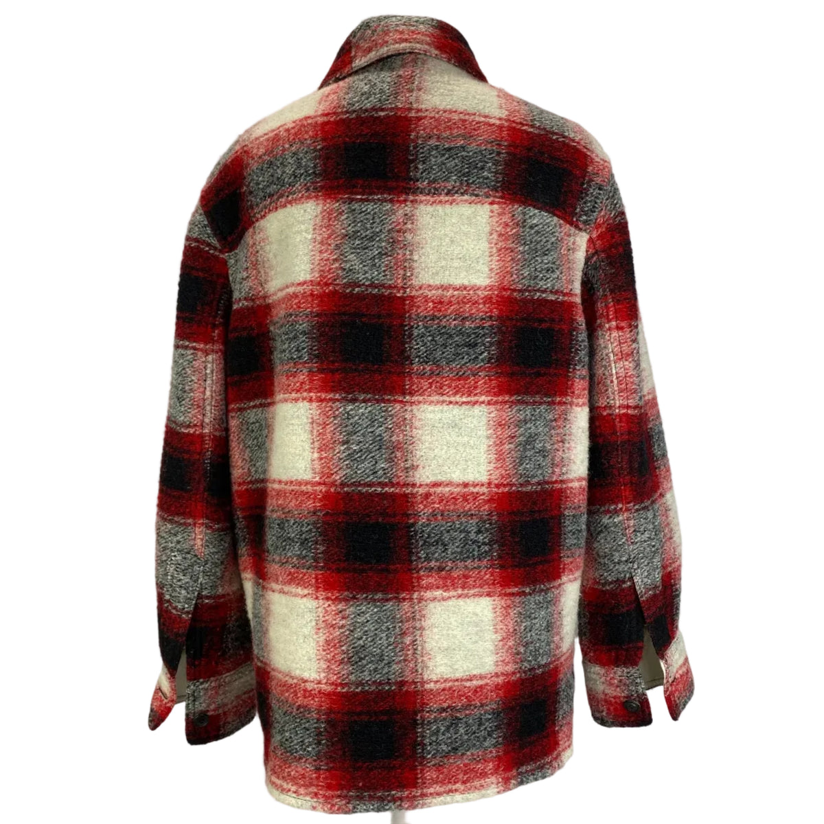 Isabel Marant £400 Red & Grey Tartan Gaston Jacket M/L