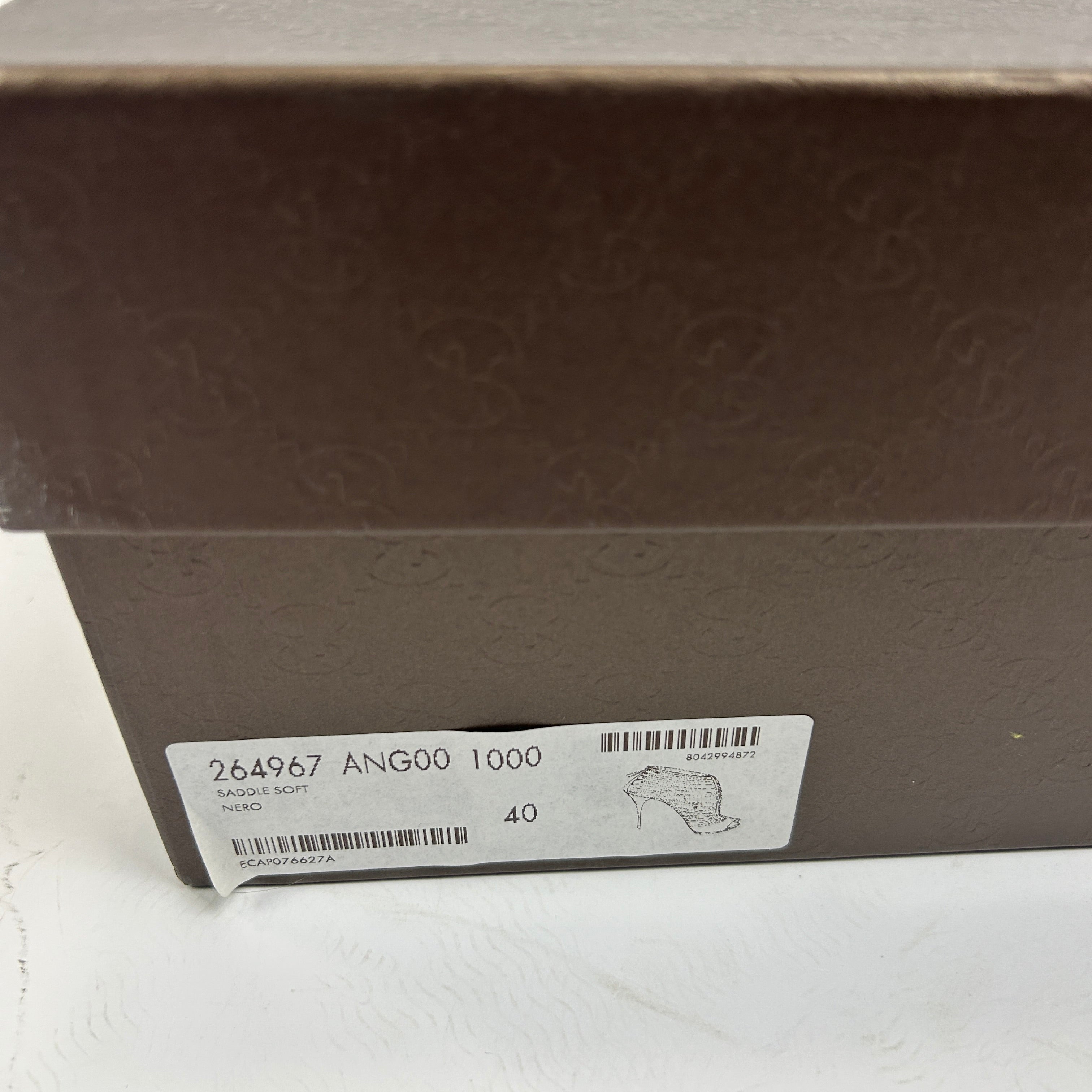 Gucci New Black Saddle Soft Gladiator Heels 40