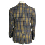 Isabel Marant Etoile Mustard Plaid Linen Jacket S